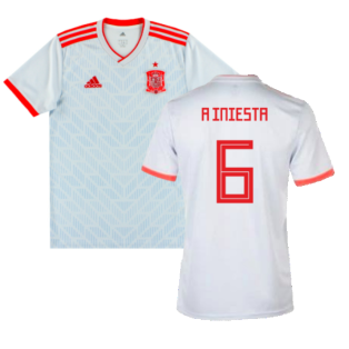 2018-2019 Spain Away Shirt (A Iniesta 6)