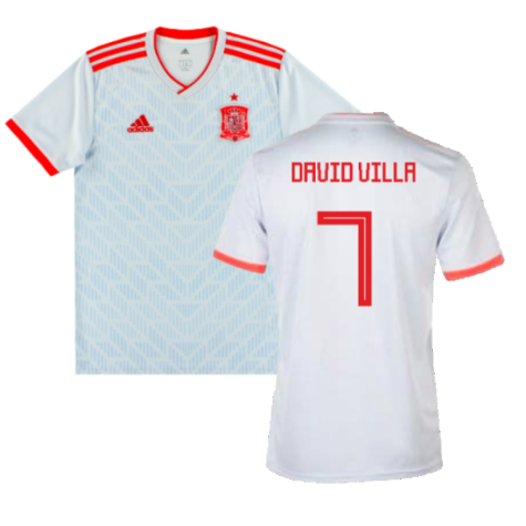 2018-2019 Spain Away Shirt (David Villa 7)