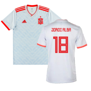2018-2019 Spain Away Shirt (Jordi Alba 18)