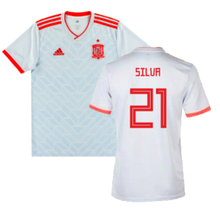 2018-2019 Spain Away Shirt (Silva 21)