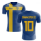 2023-2024 Sweden Flag Concept Football Shirt (Ibrahimovic 10)