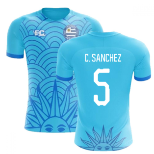 2018-2019 Uruguay Fans Culture Concept Home Shirt (C. Sanchez 5) - Womens