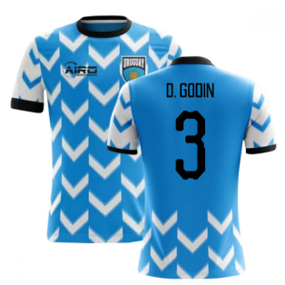 2023-2024 Uruguay Home Concept Football Shirt (D. Godin 3)