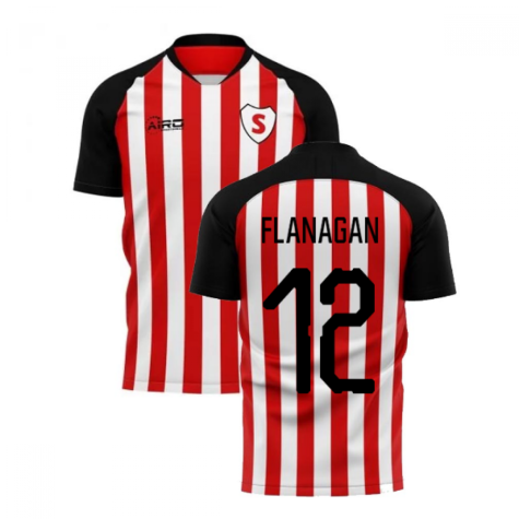 2023-2024 Sunderland Home Concept Football Shirt (Flanagan 12)