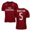 2019-2020 AC Milan Puma Authentic Home Football Shirt (BONAVENTURA 5)