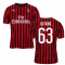 2019-2020 AC Milan Puma Authentic Home Football Shirt (CUTRONE 63)