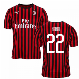 2019-2020 AC Milan Puma Authentic Home Football Shirt (KAKA 22)