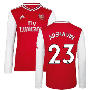2019-2020 Arsenal Adidas Home Long Sleeve Shirt (Kids) (ARSHAVIN 23)