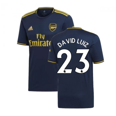 2019-2020 Arsenal Adidas Third Football Shirt (David Luiz 23)