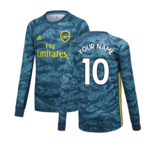 2019-2020 Arsenal Home Goalkeeper Shirt (Green) - Kids (Your Name)