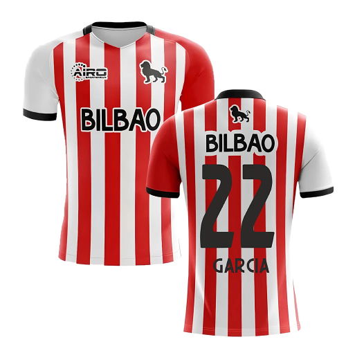 2025-2026 Athletic Bilbao Home Concept Football Shirt - Kids (GARCIA 22)