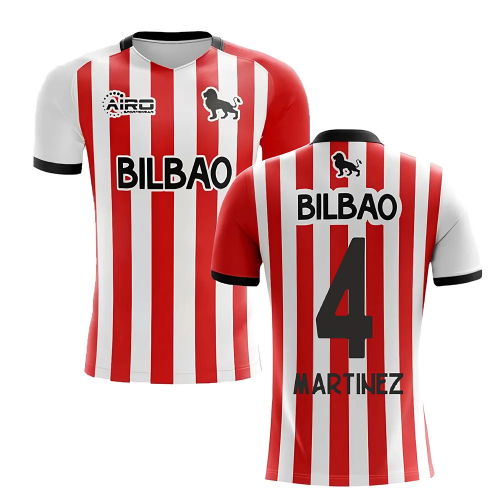 2025-2026 Athletic Bilbao Home Concept Football Shirt - Kids (MARTINEZ 4)