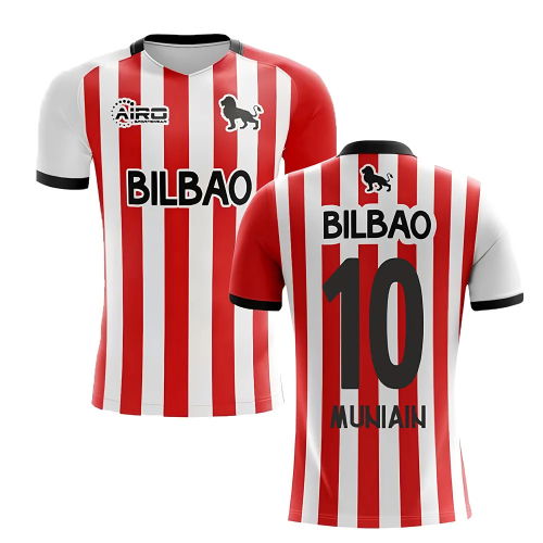 2025-2026 Athletic Bilbao Home Concept Football Shirt - Kids (MUNIAIN 10)