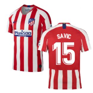 2019-2020 Atletico Madrid Home Nike Shirt (Kids) (SAVIC 15)