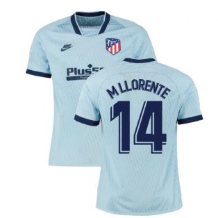 2019-2020 Atletico Madrid Third Nike Football Shirt (M Llorente 14)