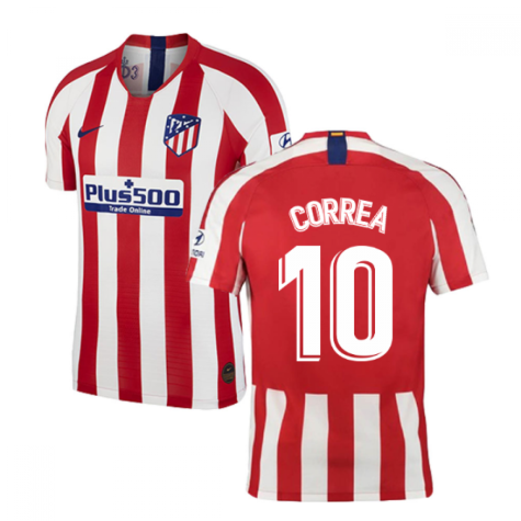 2019-2020 Atletico Madrid Vapor Match Home Shirt (CORREA 10)