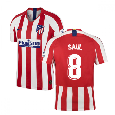 2019-2020 Atletico Madrid Vapor Match Home Shirt (SAUL 8)