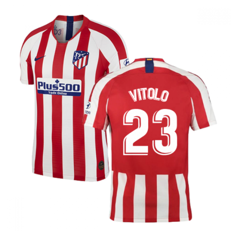 2019-2020 Atletico Madrid Vapor Match Home Shirt (VITOLO 23)