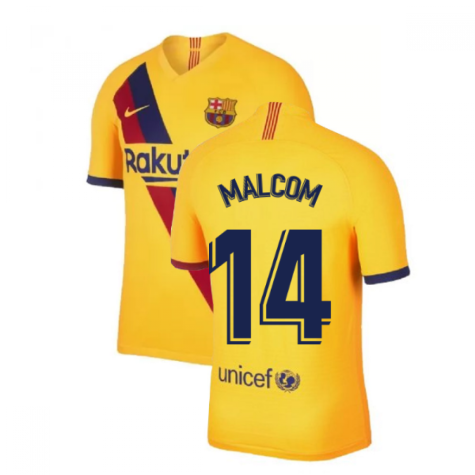 2019-2020 Barcelona Away Nike Football Shirt (MALCOM 14)
