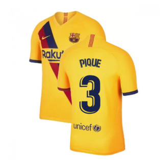 2019-2020 Barcelona Away Nike Football Shirt (PIQUE 3)