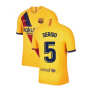 2019-2020 Barcelona Away Nike Football Shirt (SERGIO 5)