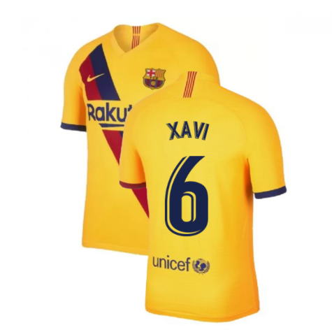2019-2020 Barcelona Away Nike Football Shirt (XAVI 6)