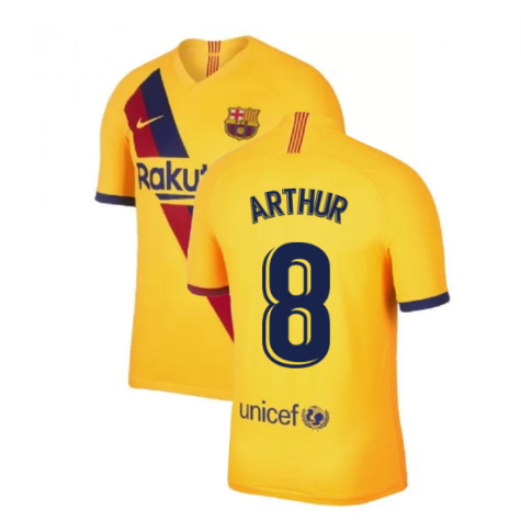 2019-2020 Barcelona Away Nike Shirt (Kids) (ARTHUR 8)