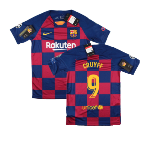 2019-2020 Barcelona CL Home Shirt (Kids) (CRUYFF 9)