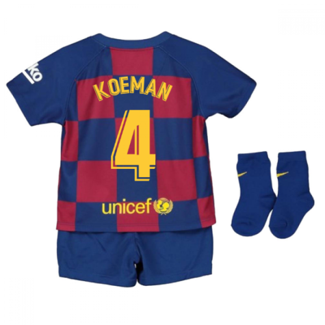 2019-2020 Barcelona Home Nike Baby Kit (KOEMAN 4)