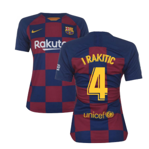 2019-2020 Barcelona Home Nike Ladies Shirt (I RAKITIC 4)