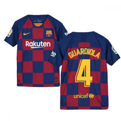 2019-2020 Barcelona Home Nike Shirt (Kids) (GUARDIOLA 4)