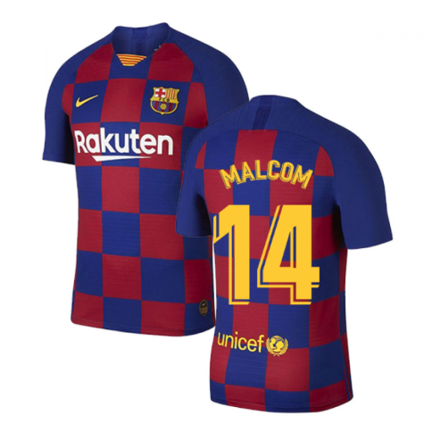 2019-2020 Barcelona Home Vapor Match Nike Shirt (Kids) (MALCOM 14)