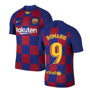 2019-2020 Barcelona Home Vapor Match Nike Shirt (Kids) (ROMARIO 9)