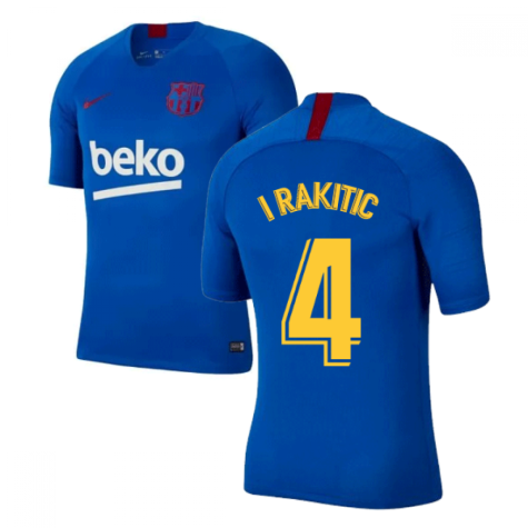 2019-2020 Barcelona Nike Training Shirt (Blue) - Kids (I RAKITIC 4)