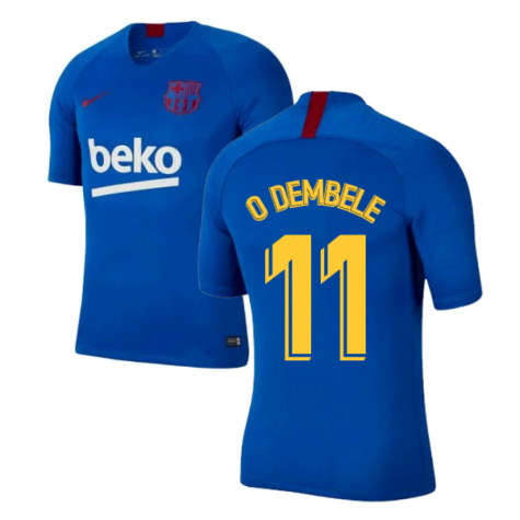 2019-2020 Barcelona Nike Training Shirt (Blue) - Kids (O DEMBELE 11)