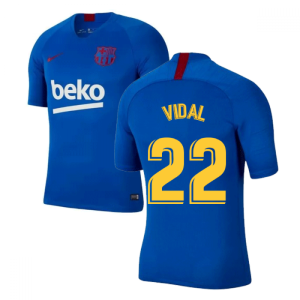 2019-2020 Barcelona Nike Training Shirt (Blue) - Kids (VIDAL 22)