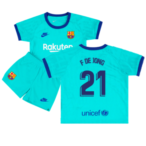 2019-2020 Barcelona Third Kit (Infants) (F De Jong 21)