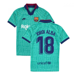 2019-2020 Barcelona Third Nike Shirt (Kids) (JORDI ALBA 18)