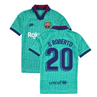 2019-2020 Barcelona Third Nike Shirt (Kids) (S ROBERTO 20)