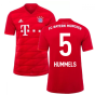 2019-2020 Bayern Munich Adidas Home Football Shirt (HUMMELS 5)