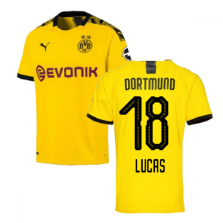 2019-2020 Borussia Dortmund Home Puma Shirt (Kids) (LUCAS 18)