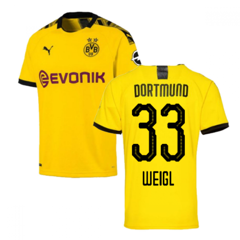 2019-2020 Borussia Dortmund Home Puma Shirt (Kids) (WEIGL 33)