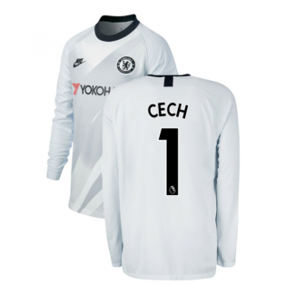 2019-2020 Chelsea Euro Home Nike Goalkeeper Shirt (Platinum) - Kids (CECH 1)