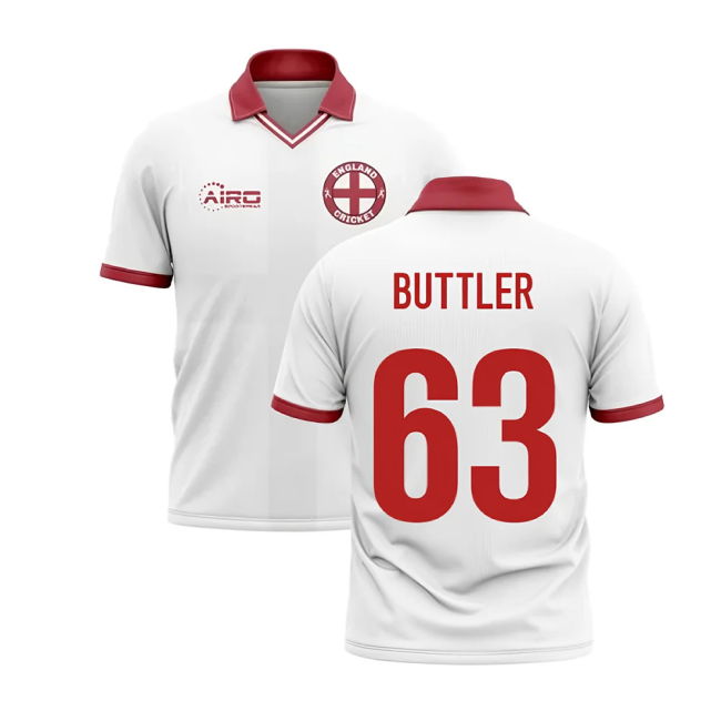 2025-2026 England Cricket Concept Shirt (Buttler 63)