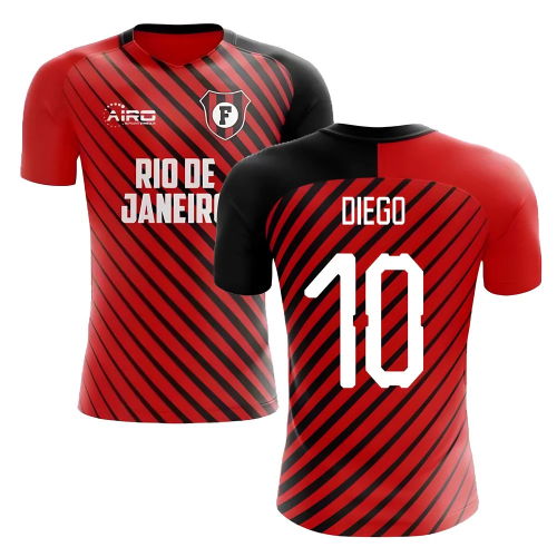 2025-2026 Flamengo Home Concept Football Shirt (Diego 10)