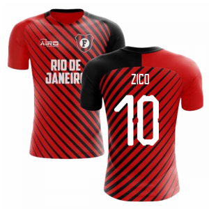 2020-2021 Flamengo Home Concept Football Shirt (Zico 10) - Kids
