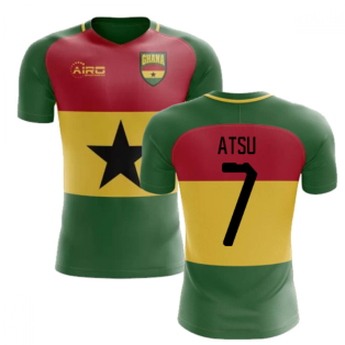 2022-2023 Ghana Flag Concept Football Shirt (Atsu 7) - Kids