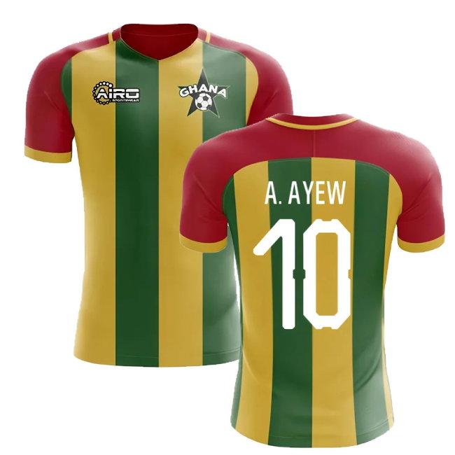 2025-2026 Ghana Home Concept Football Shirt (A. Ayew 10)