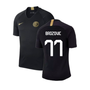 2019-2020 Inter Milan Training Shirt (Black) (Brozovic 77)