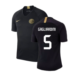 2019-2020 Inter Milan Training Shirt (Black) (Gagliardini 5)